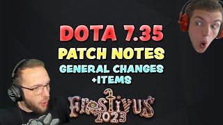 DOTA 7.35 PATCH NOTES l GENERAL + ITEMS