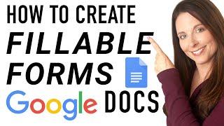 How to Create a Fillable Form in Google Docs