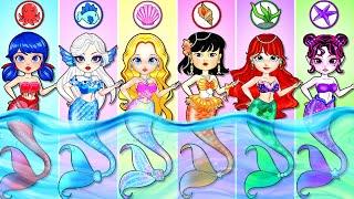 NEW FASHION for Mermaid: Barbie, Elsa, Squid Game Doll & Friends | Best DIY Paper Dolls Fashion