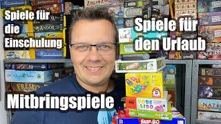 Mitbringspiele bzw. Spiele für den Urlaub oder zur Einschulung für Kinder