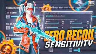 3.1 UPDATE  Best Zero Recoil Sensitivity CODE + Control Settings For Pubg Mobile/BGMI in 2024