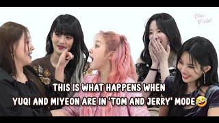 (ENG) WHEN YUQI AND MIYEON ARE IN TOM AND JERRY MODE