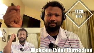 Tech Tips: Webcam Color Correction using OBS Studio