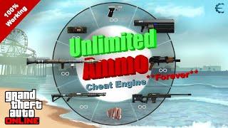 GTA 5 Online Unlimited Ammo Cheat 100% Working (No Ban) | Cheat Engine