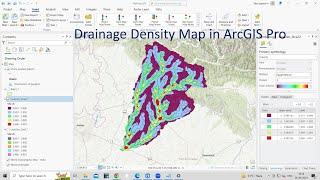 How to prepare Drainage density map using ArcGIS Pro