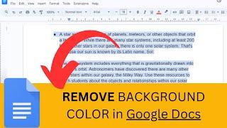 Remove Background Color in Google Docs [IN 30 SECONDS]