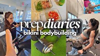 DAY IN MY LIFE ON BIKINI PREP | what i eat in a day, leg day workout, & my tips for meal prep!