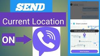 Share location || How to send  current location on viber