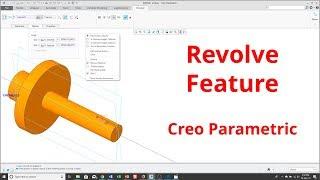 Creo Parametric - Revolve Feature - Part Modeling Basics