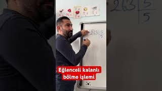 Kalanlı bölme işlemi nasıl yapılır? #maths #matematik #reels #matematika #funny