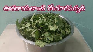 #ఊరగాయలాఉండే"గోంగూరపచ్చడి"#GongooraPachchadi#TasteySorrelLeafPickle#கோங்குராபச்சடி.