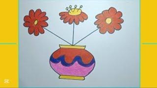 spring flowers drawing | flowers drawing | flower drawing tutorial | drawing | how to draw a flower