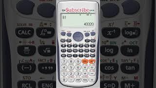 How to find Factorial of any number by calculator.