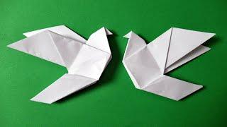 How to make an origami Dove - easy origami BIRD