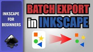 Batch export of PNG files in Inkscape. Tutorial for beginners