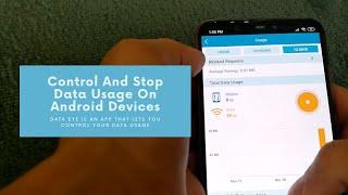 Data Eye App for Android! - Take Control Of Your Mobile Data Usage! Restrict Background Data!