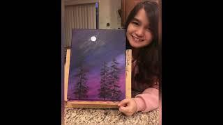 NIGHT SKY PAINTING Acrylic | short video