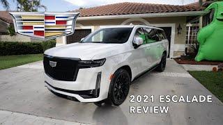 2021 CADILLAC ESCALADE ESV REVIEW! * in-depth exterior/interior walkaround w/ driving footage