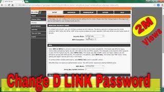 How to change D-Link WiFi password?