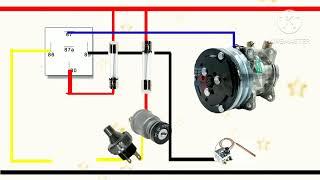 car Aircon compressor wiring diagram