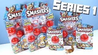 SMASHERS Series 1 Sport Red Ball Throw Smash Surprise! Zuru