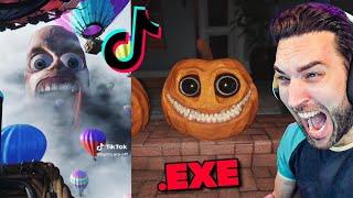 REACCIONANDO a TIKTOK.EXE  TIKTOKS de TERROR Que Te HARÁ Tener Pesadillas !! "Lights Are Off"