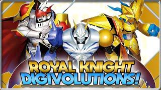 What Are Digimon's Royal Knights FULL Evolution Lines?