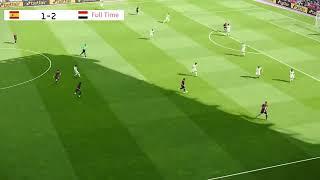 Live Egypt and Spain Olympic match Paris Olympics 2024 Analysis | Gameplay pes21