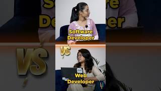  Software Developer vs. Web Developer: Which One Are You? | Simplilearn #shorts