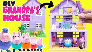 Peppa Pig DIY Grandpa's Family House Build Contruction for Kids