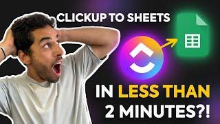 The FASTEST Way to Sync ClickUp Tasks to Google Sheets | Never export your tasks again