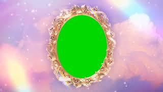 Animated Heaven Mirror with Green Screen background | No Copyright Green Screen effect 4K