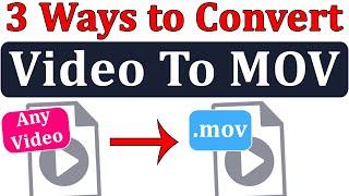 Video to .Mov Converter in PC, Mobile || Any File Format Video to Mov Video  Converter in Hindi