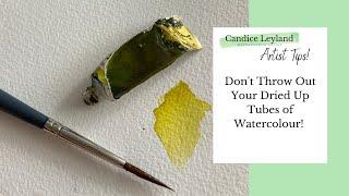 Don't Throw Out Dried or Empty Watercolour Tubes!