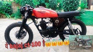 Full Modification of BAJAJ ct 100 Like a cafe racer