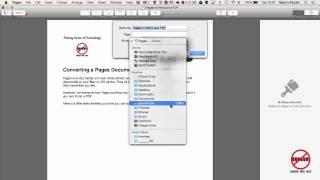 How to Save a Pages Document to Word or PDF