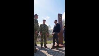 Zelenskiy visits border with Belarus and Poland