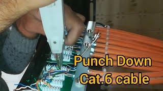 how to punch down cat6 to patch panel / patch panel