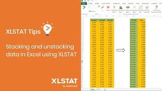 Stacking and unstacking data in Excel using XLSTAT - XLSTAT Tips