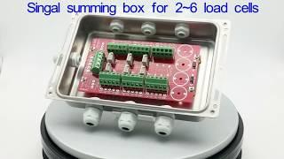 6-input load cell junction box loadcell signal trimming box