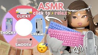 (roblox asmr )  wheel DECIDES my keyboard every tower...