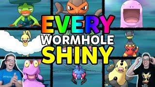 Finding EVERY Ultra Wormhole Shiny Pokemon! Pokemon Ultra Sun and Ultra Moon Shiny Reaction Montage
