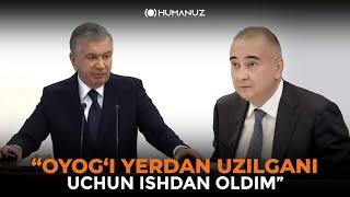 "Noinsof, oyog'i yerdan uzilgan!" Jahongir Ortiqxo'jayev ishdan olindi