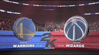 2022 NBA Season Golden State Warriors Vs Washington Wizards NBA 2k23 Simulation