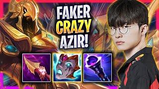 FAKER CRAZY GAME WITH AZIR! - T1 Faker Plays Azir MID vs Leblanc! | Season 2024