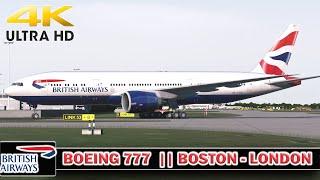 Prepar3D v4.5 | PMDG Boeing 777 | Boston - London | P3D | 4K