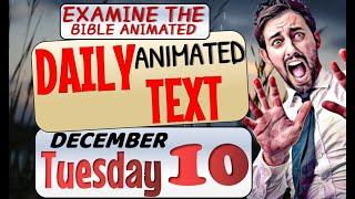 JW DAILY ANIMATED TEXT  FEAR OF MAN  EXAMINE THE BIBLE ANIMATED