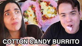 We Tried Instagram Cotton Candy Burritos