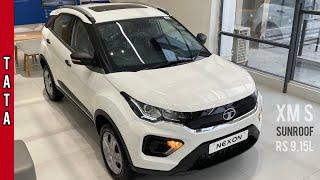 New Tata Nexon 2022 | Nexon XM S | Sunroof  Rs 9.15L | White Colour | Detailed Walkaround Video!