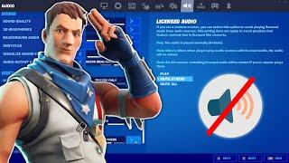 HOW TO TURN OFF LOBBY MUSIC IN FORTNITE BATTLE ROYALE